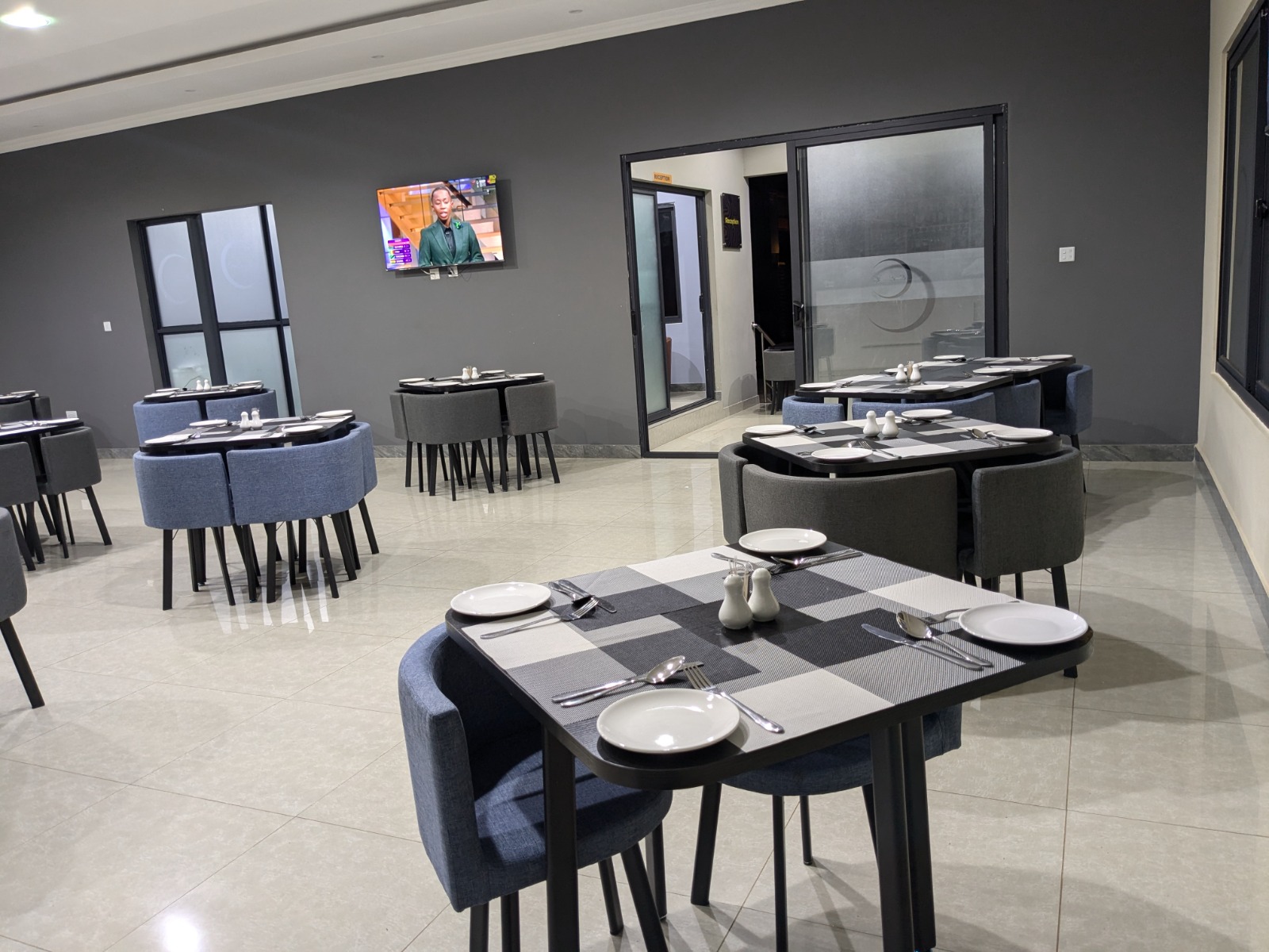 Beautiful restaurant dining area